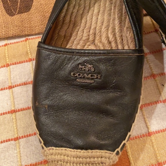 COACH RHODELL LEATHER ESPADRILLE FLATS - Picture 4 of 7